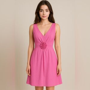 Lilly Pulitzer Pink Midi Dress, size 8